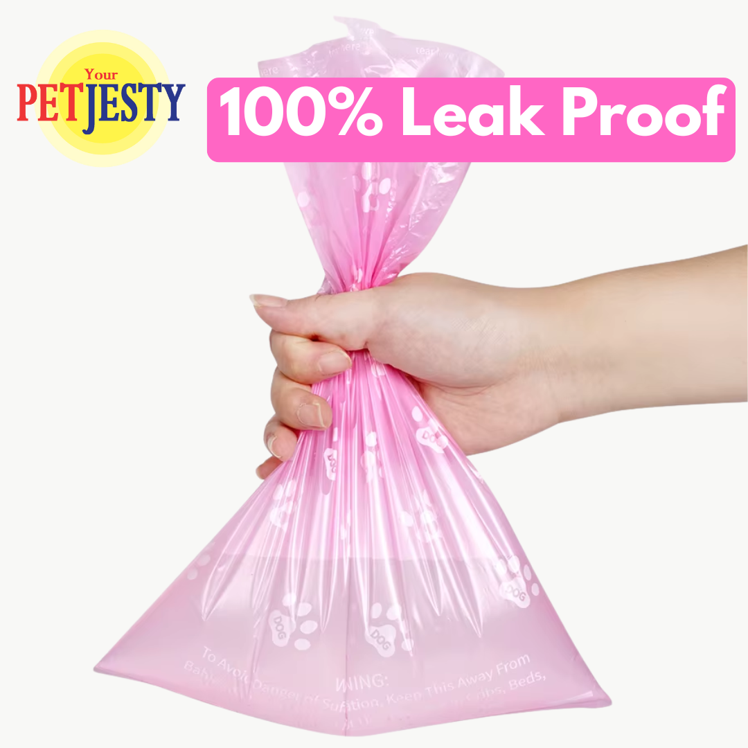Pink Lavender Scented Poop Bags- 20 rolls 300 bags