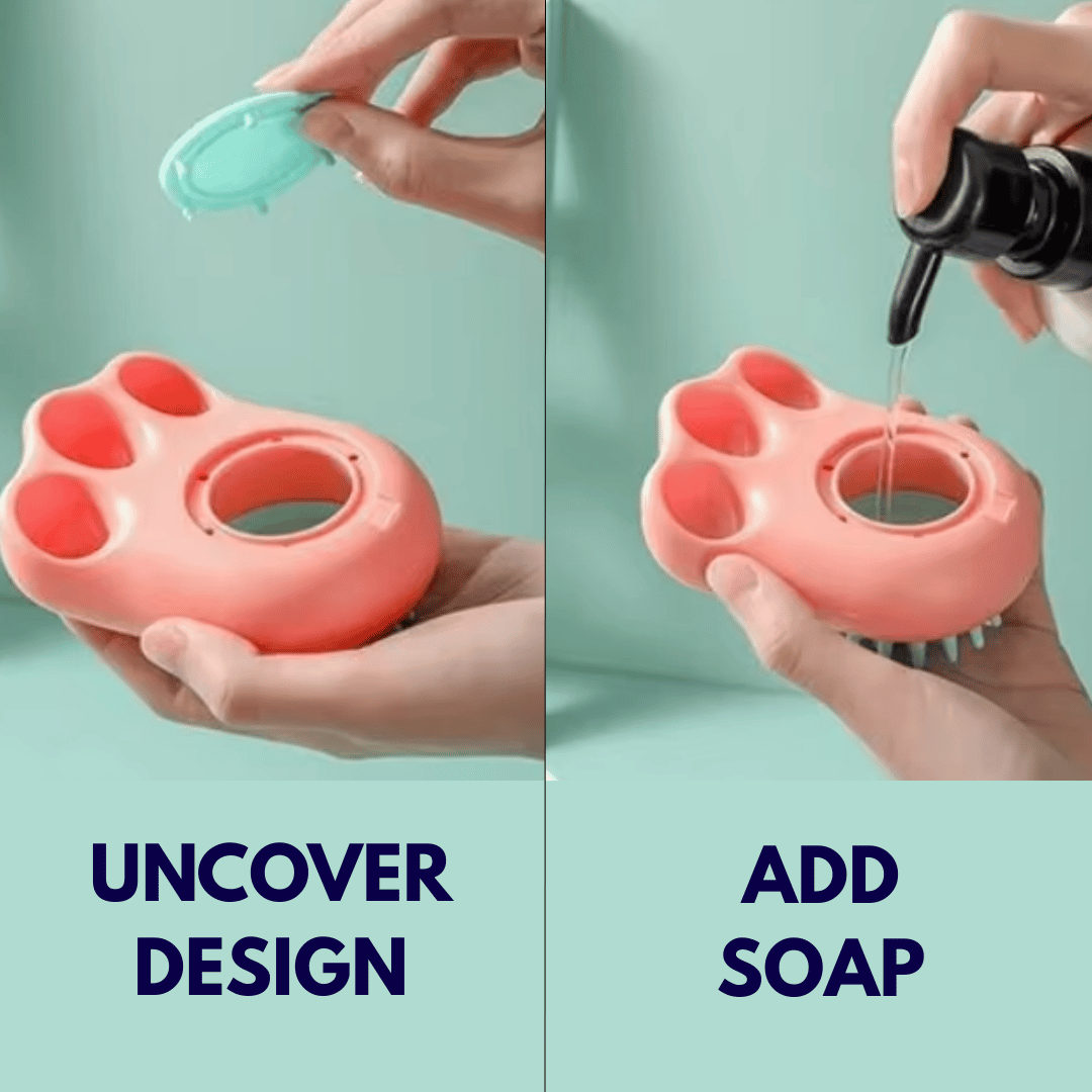Silicone Massage Shampoo Brush - Cats & Dogs