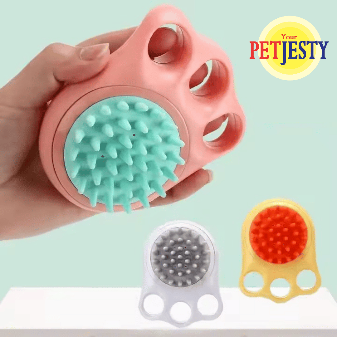 Silicone Massage Shampoo Brush - Cats & Dogs