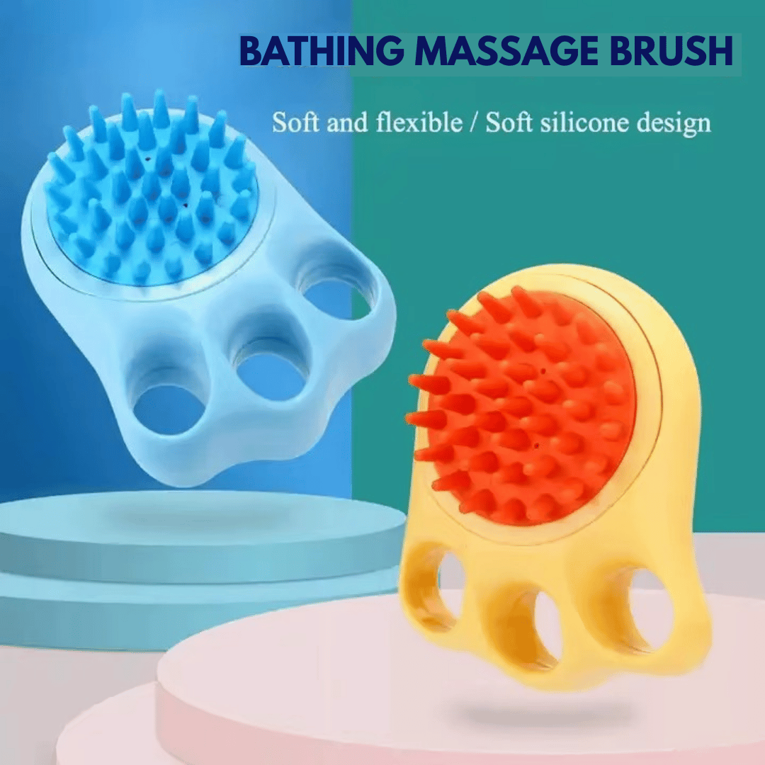Silicone Massage Shampoo Brush - Cats & Dogs