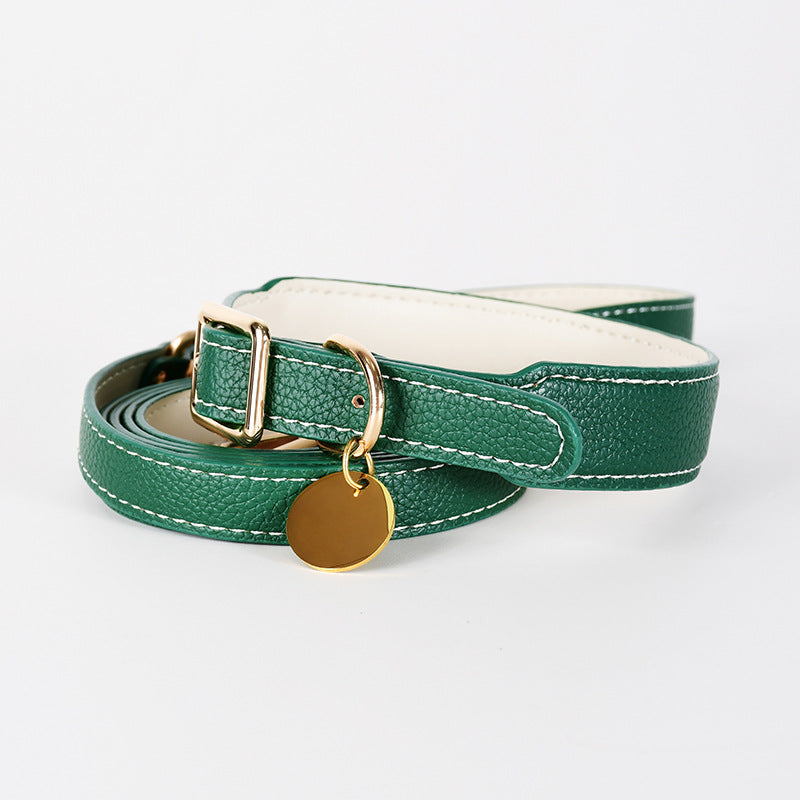 Your Petjesty Premium Leather Dog Collar and Lead